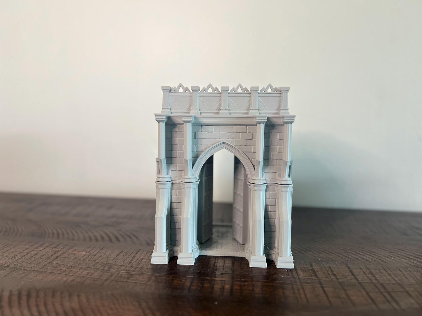 Magnetic Modular Fortress Wall & Gate – 3D Printed Terrain for DnD, Pathfinder, Wargames