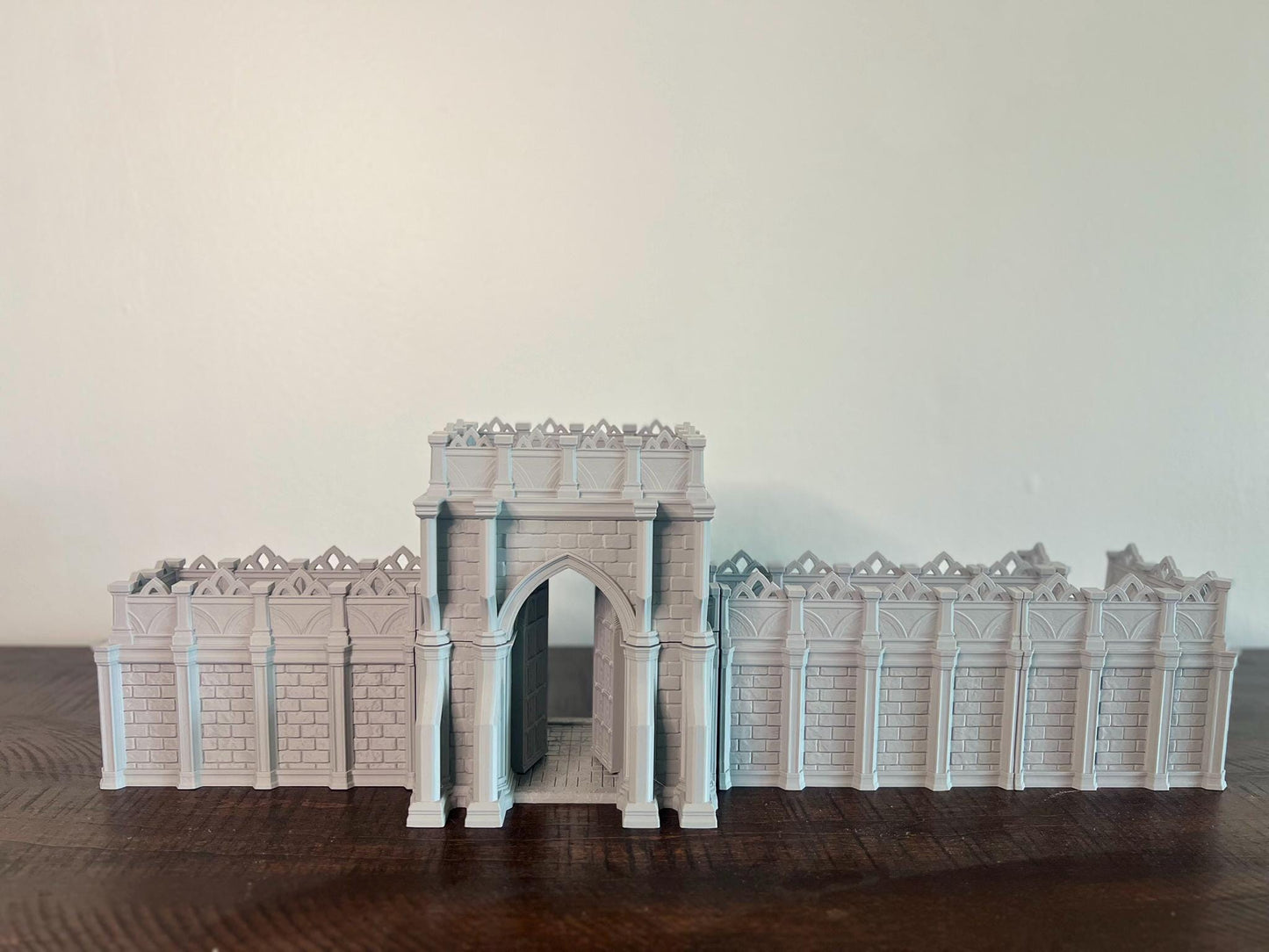 Magnetic Modular Fortress Wall & Gate – 3D Printed Terrain for DnD, Pathfinder, Wargames
