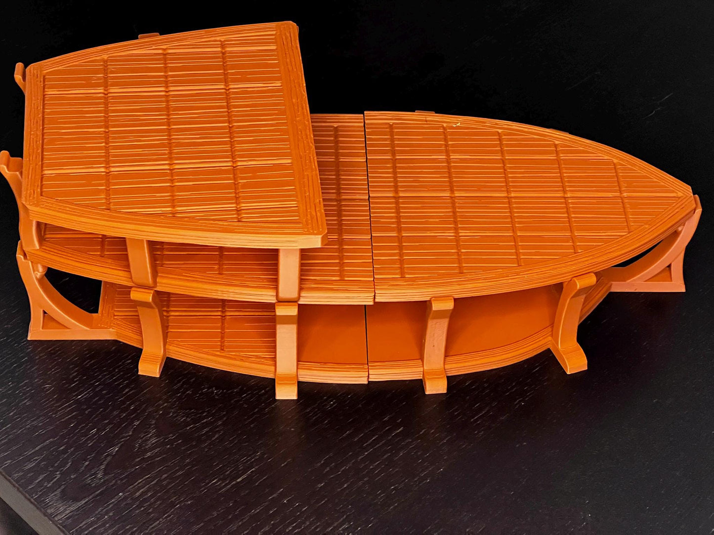 DnD Magnetic Ship - Three Level 28mm Fantasy Tabletop boat, Dungeons and Dragons - 3D Printed Modular Model