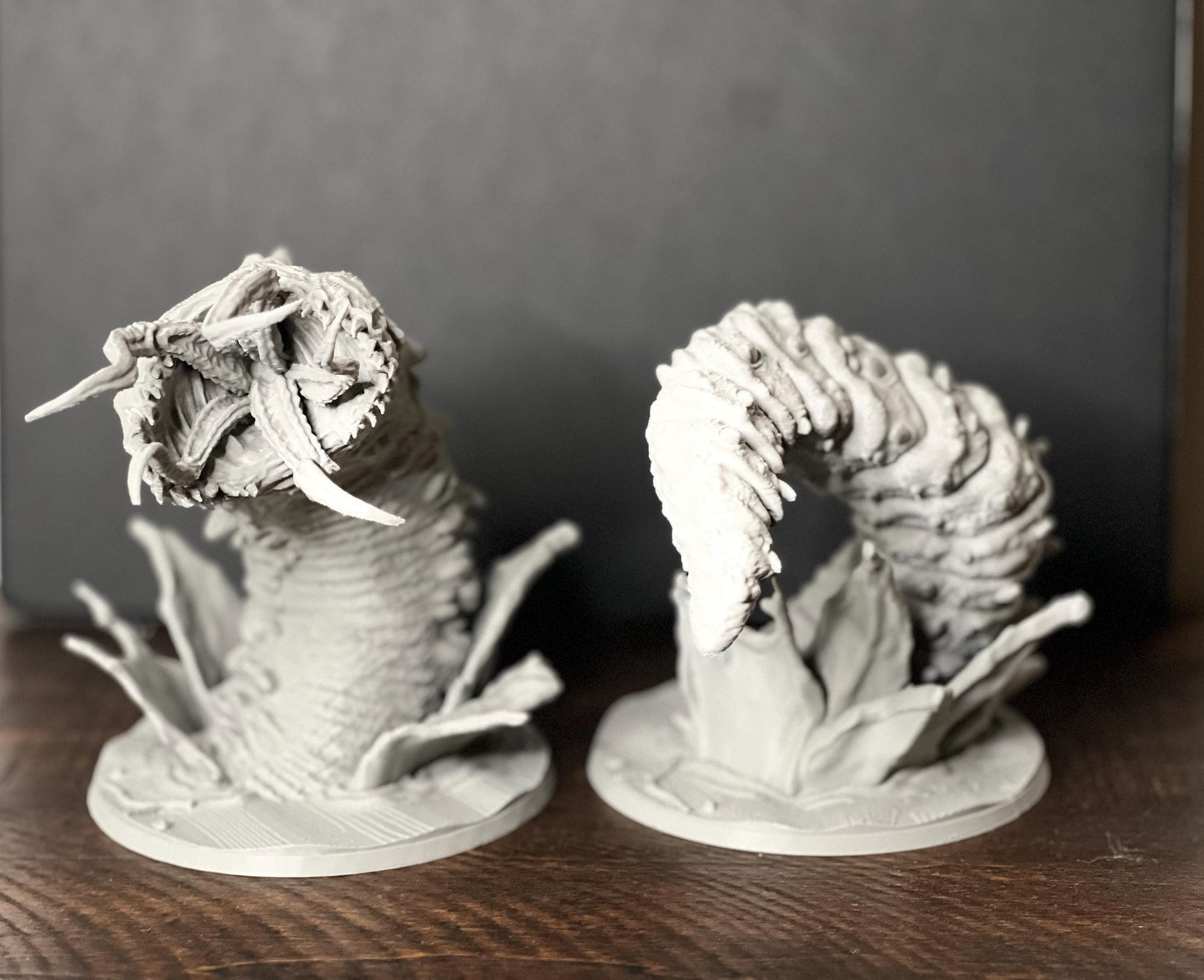 DnD Desert Creature Miniatures – Scarlet Worm, Wormling & Dune Beasts for Tabletop RPGs (Physical Minis)