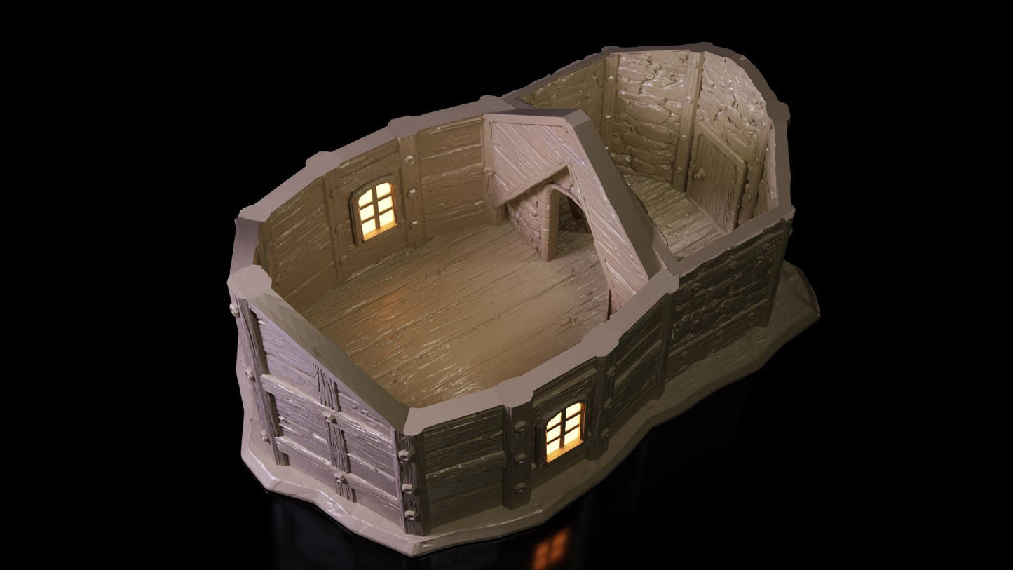 3D Printed Lighthouse Tavern and Keeper’s Tower | Tabletop RPG Terrain | Dungeons & Dragons, Pathfinder, Wargaming