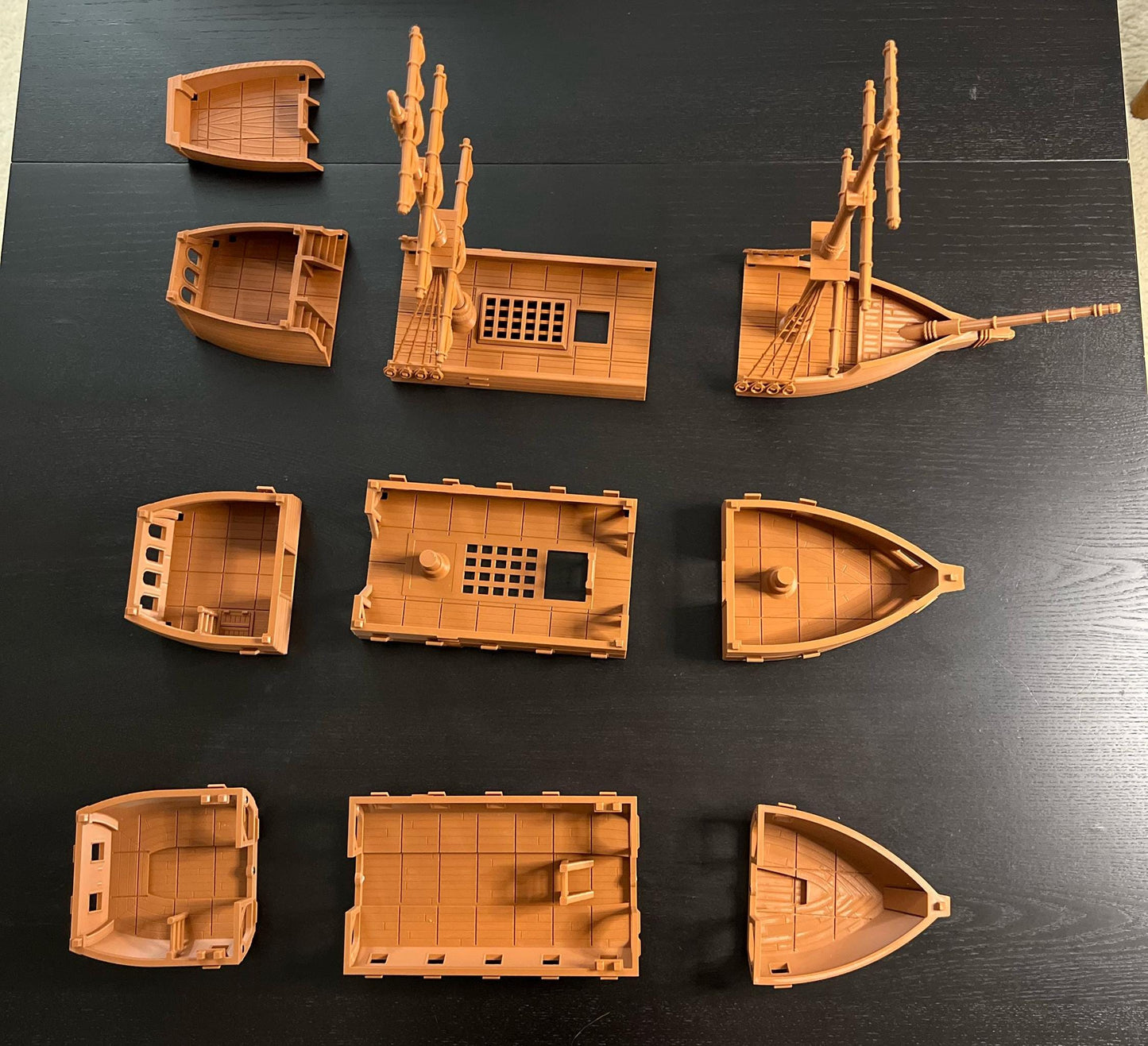 Magnetic Modular Pirate Ship: 3D Printed DnD Tabletop Model