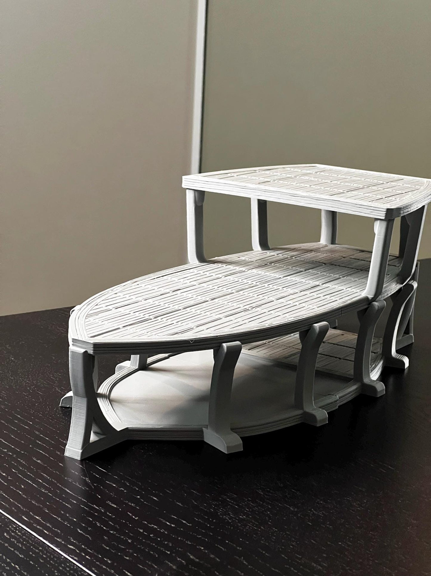 DnD Magnetic Ship - Three Level 28mm Fantasy Tabletop boat, Dungeons and Dragons - 3D Printed Modular Model