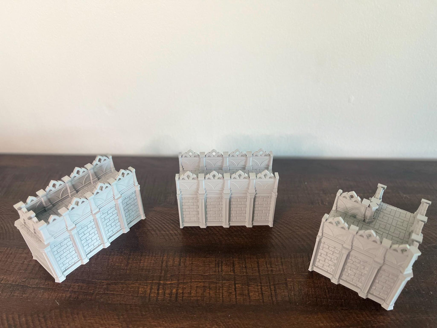 Magnetic Modular Fortress Wall & Gate – 3D Printed Terrain for DnD, Pathfinder, Wargames