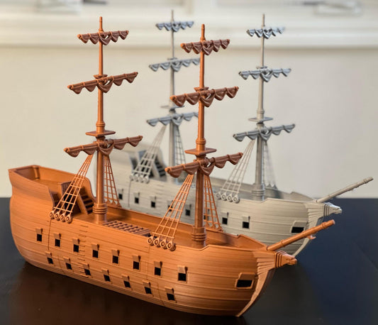 Magnetic Modular Pirate Ship: 3D Printed DnD Tabletop Model