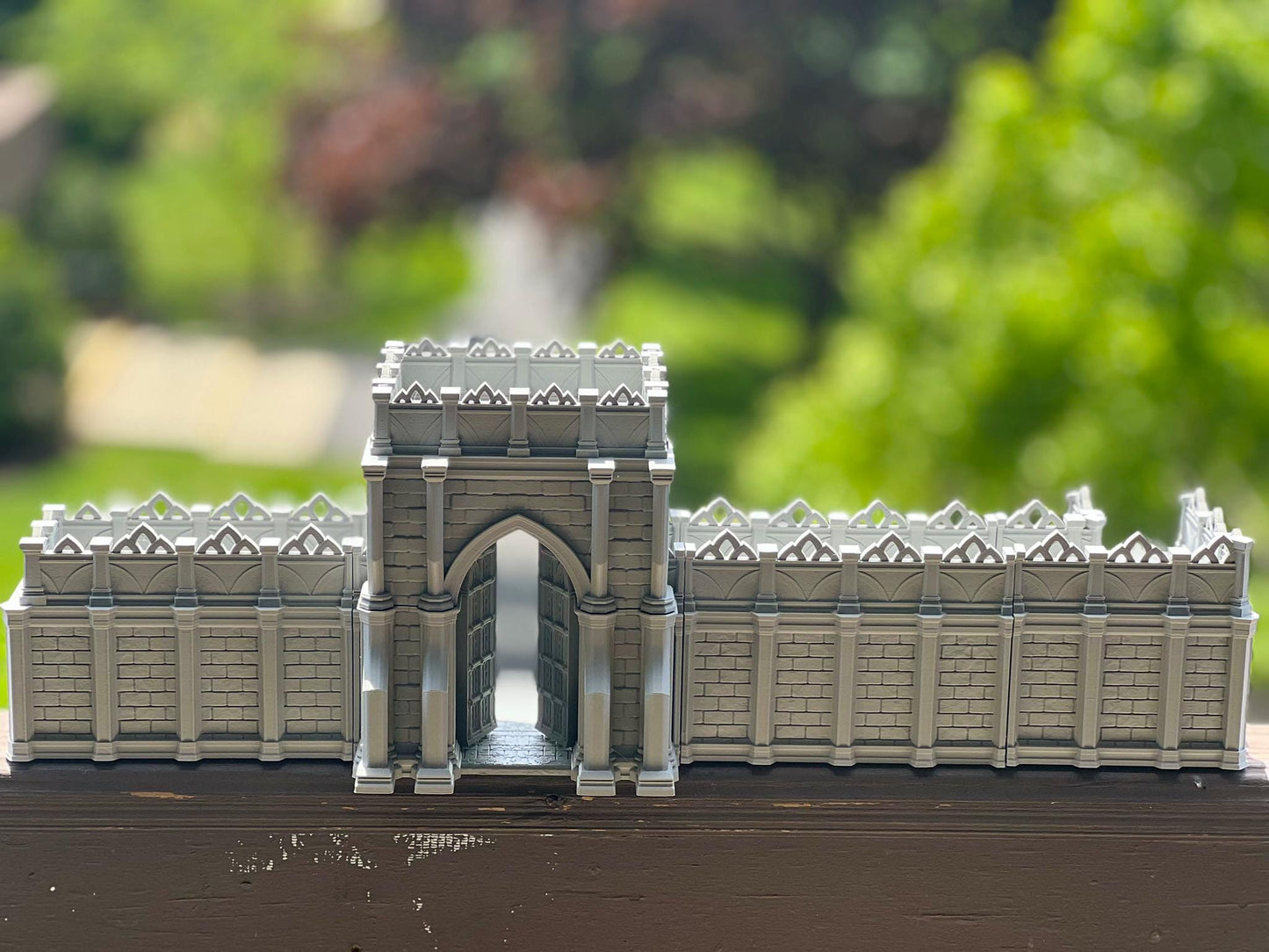 Magnetic Modular Fortress Wall & Gate – 3D Printed Terrain for DnD, Pathfinder, Wargames