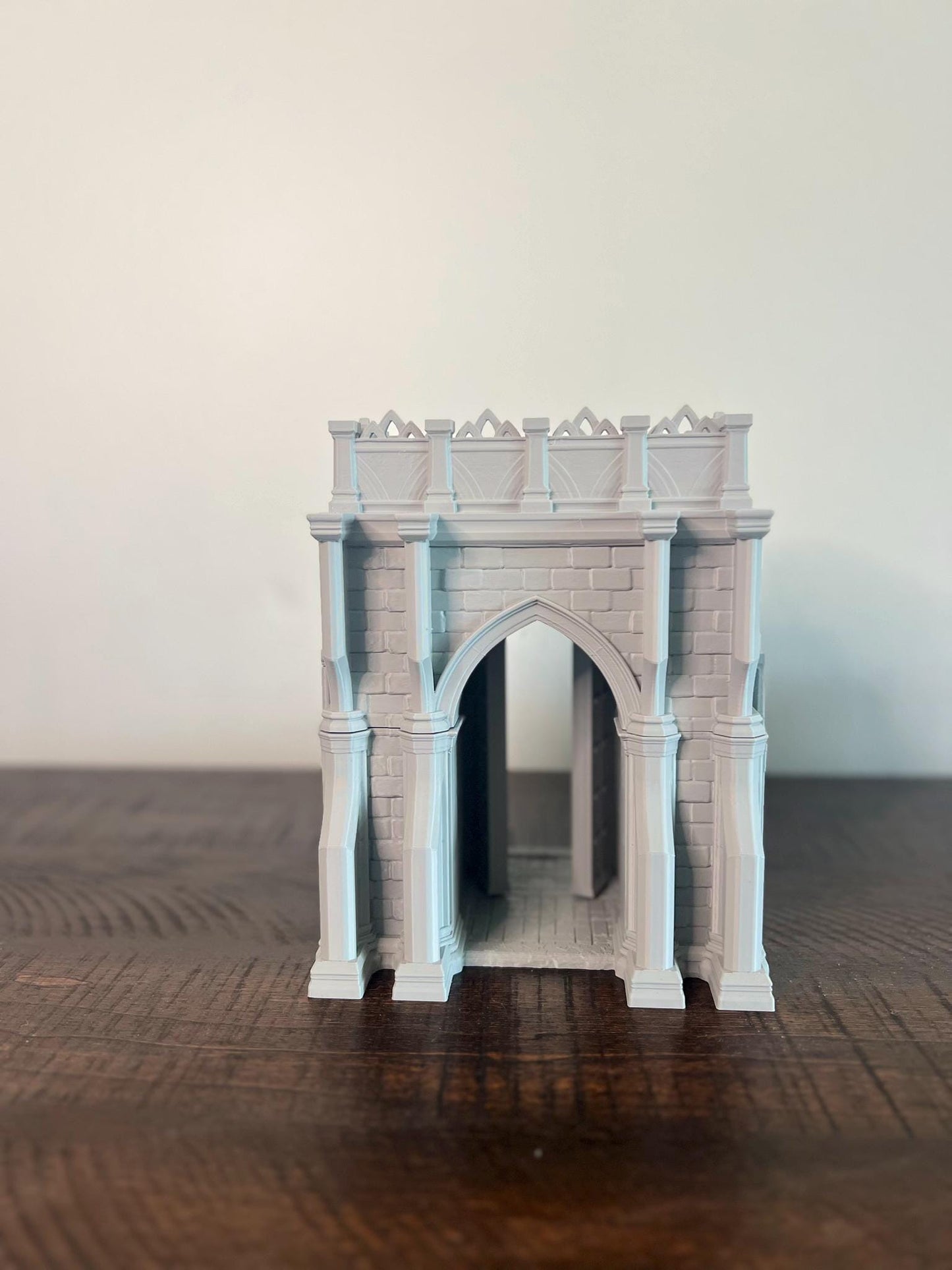 Magnetic Modular Fortress Wall & Gate – 3D Printed Terrain for DnD, Pathfinder, Wargames