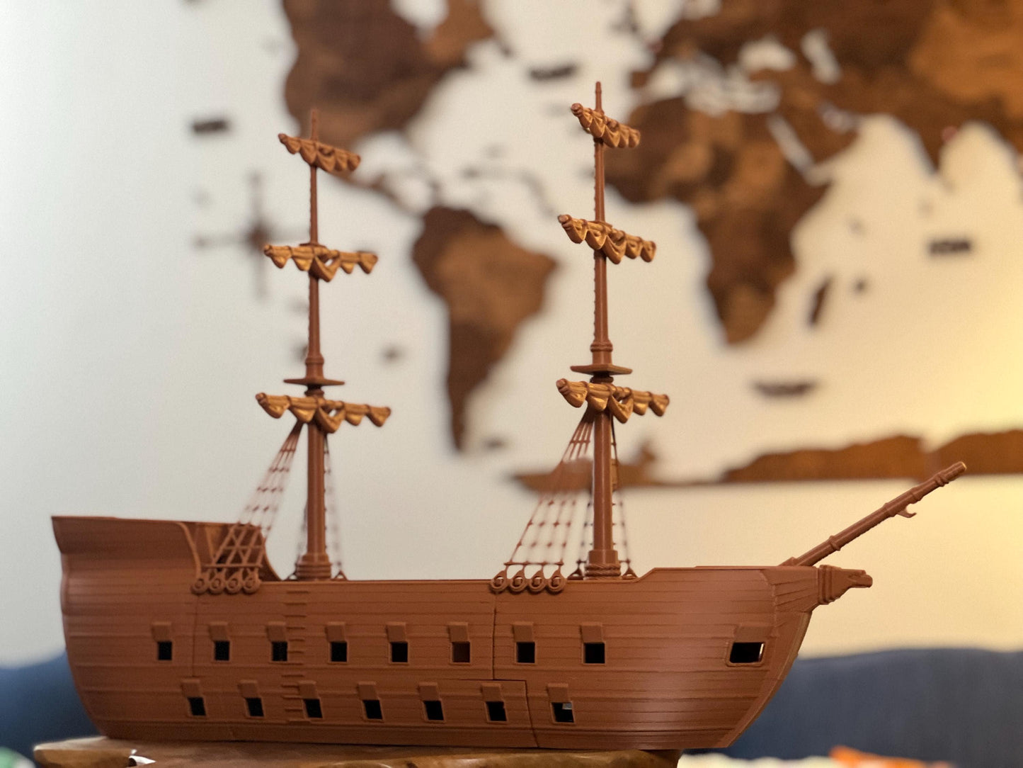 Magnetic Modular Pirate Ship: 3D Printed DnD Tabletop Model