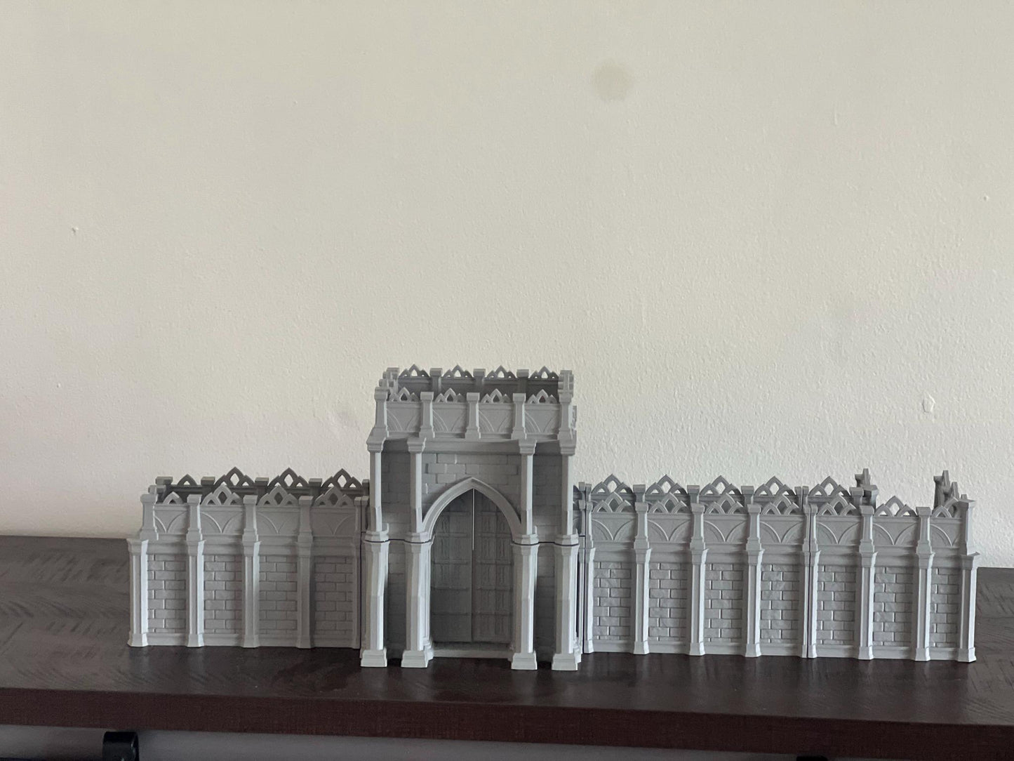 Magnetic Modular Fortress Wall & Gate – 3D Printed Terrain for DnD, Pathfinder, Wargames